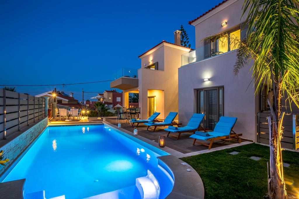 Superior Villa Marina Mare Sauna Hammam Nea Kydonia Exterior foto