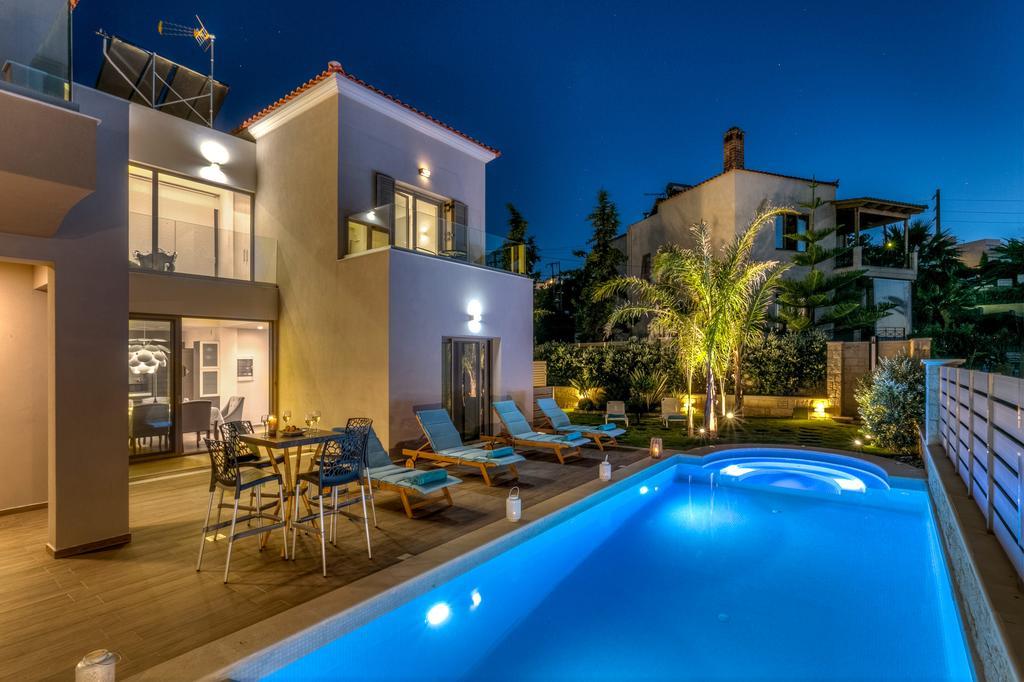 Superior Villa Marina Mare Sauna Hammam Nea Kydonia Exterior foto