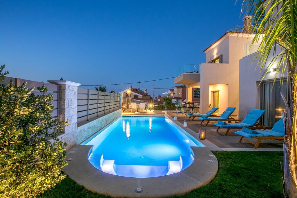 Superior Villa Marina Mare Sauna Hammam Nea Kydonia Exterior foto