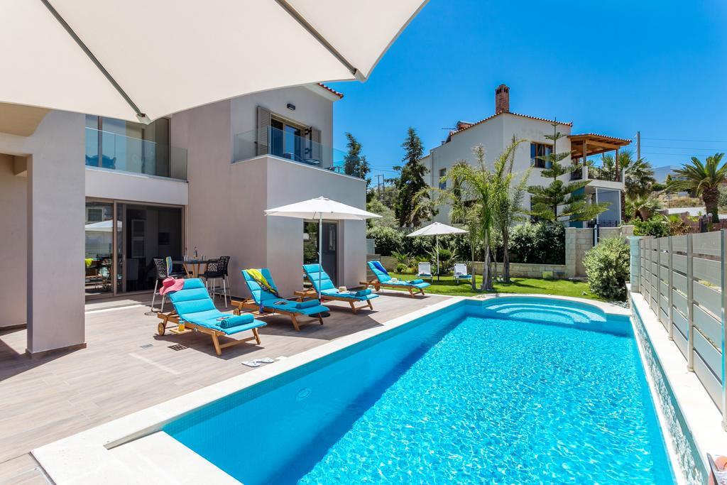 Superior Villa Marina Mare Sauna Hammam Nea Kydonia Exterior foto