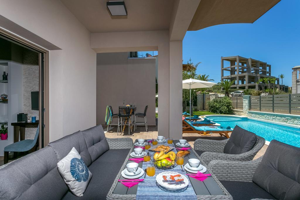 Superior Villa Marina Mare Sauna Hammam Nea Kydonia Exterior foto